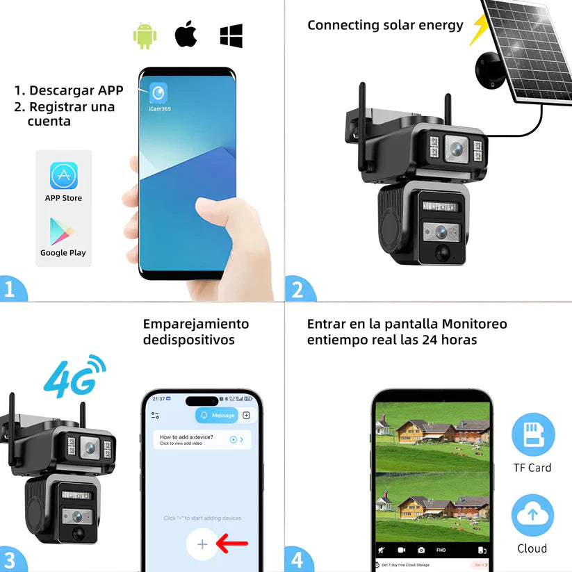 ✨60% OFF Tonight Only ⚡New solar-powered portable WiFi smart 1080p surveillance camera with two-way audio