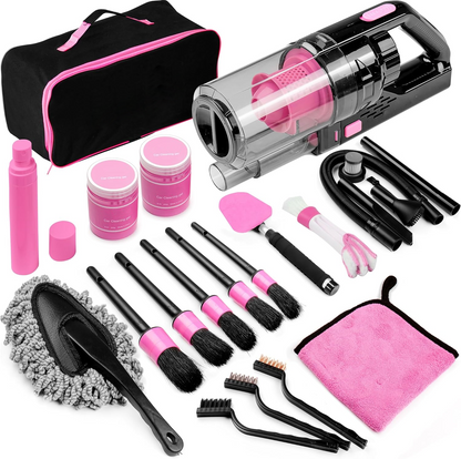 17-piece car cleaning kit