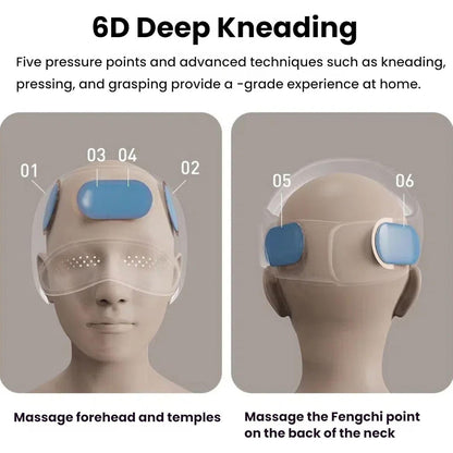 Head Massager – Cap-Style Electric Migraine Relief Massager with Heat
