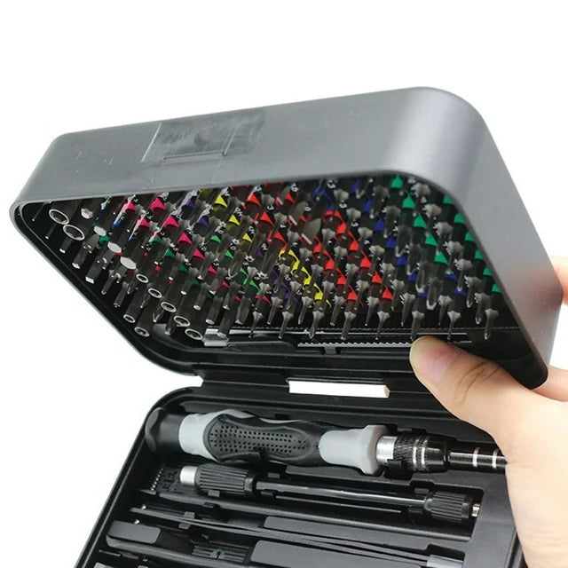 Screwdriver set, identification tool kit with color-coded identification tool