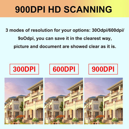 Handheld Portable Scanner – 900 DPI A4 Document Scanner