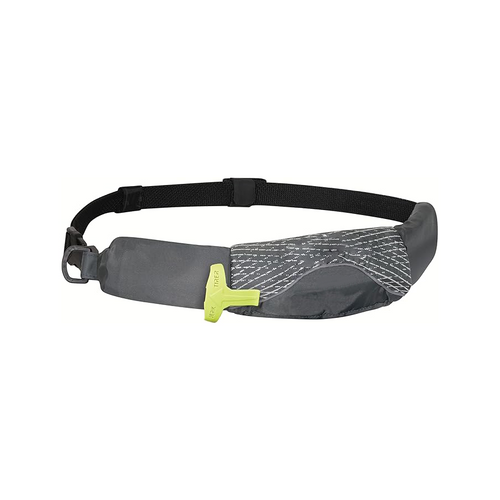 Manually inflatable waist pack