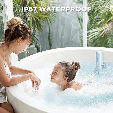 Wireless portable bathtub accessory with 3 adjustable speeds