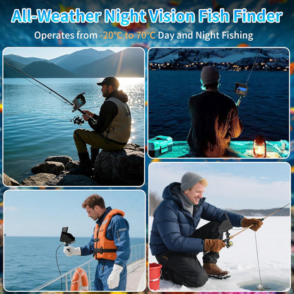 1080P HD Underwater Fishing Camera – Portable Fish Finder with 4.3" LCD Screen