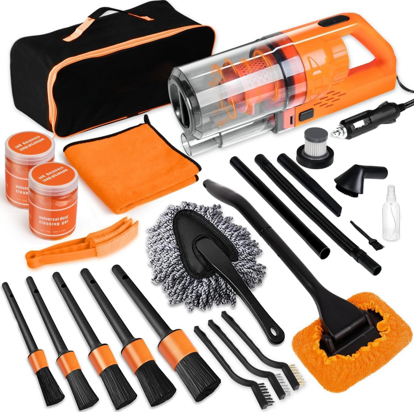 17-piece car cleaning kit