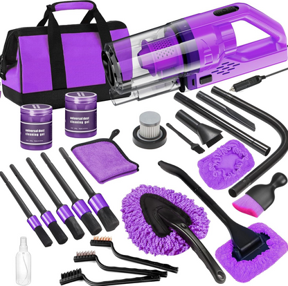 17-piece car cleaning kit