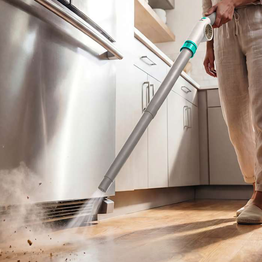 Air jet cleaner that integrates indoor and outdoor cleaning functions