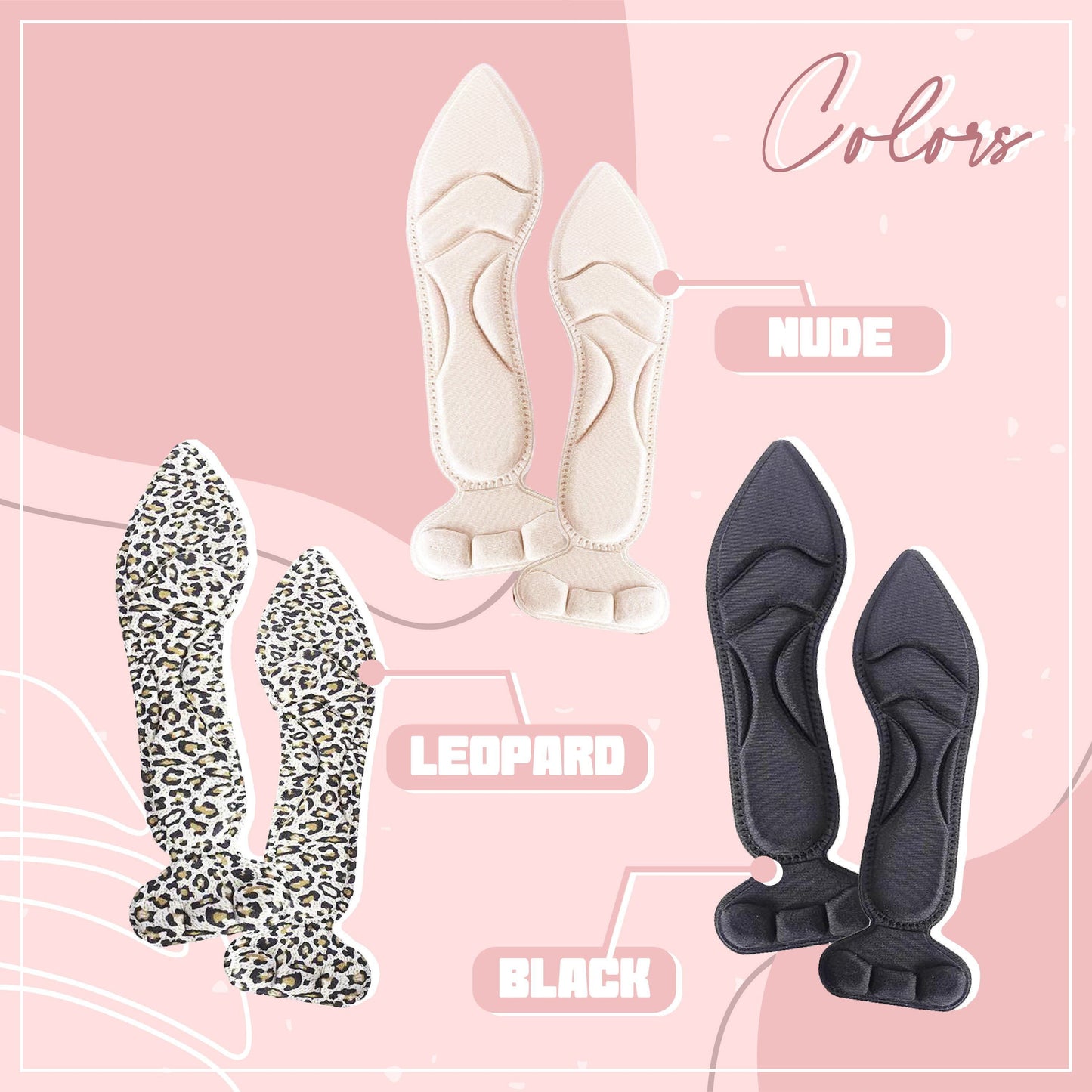 4D Cushioned Shoe Insoles