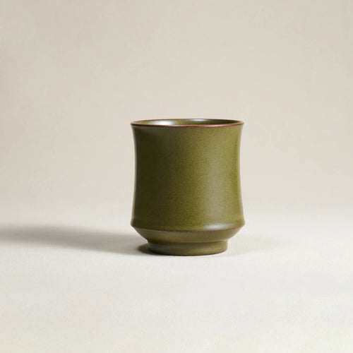Bamboo Mug – Handcrafted Ceramic with Natural Rock Glaze