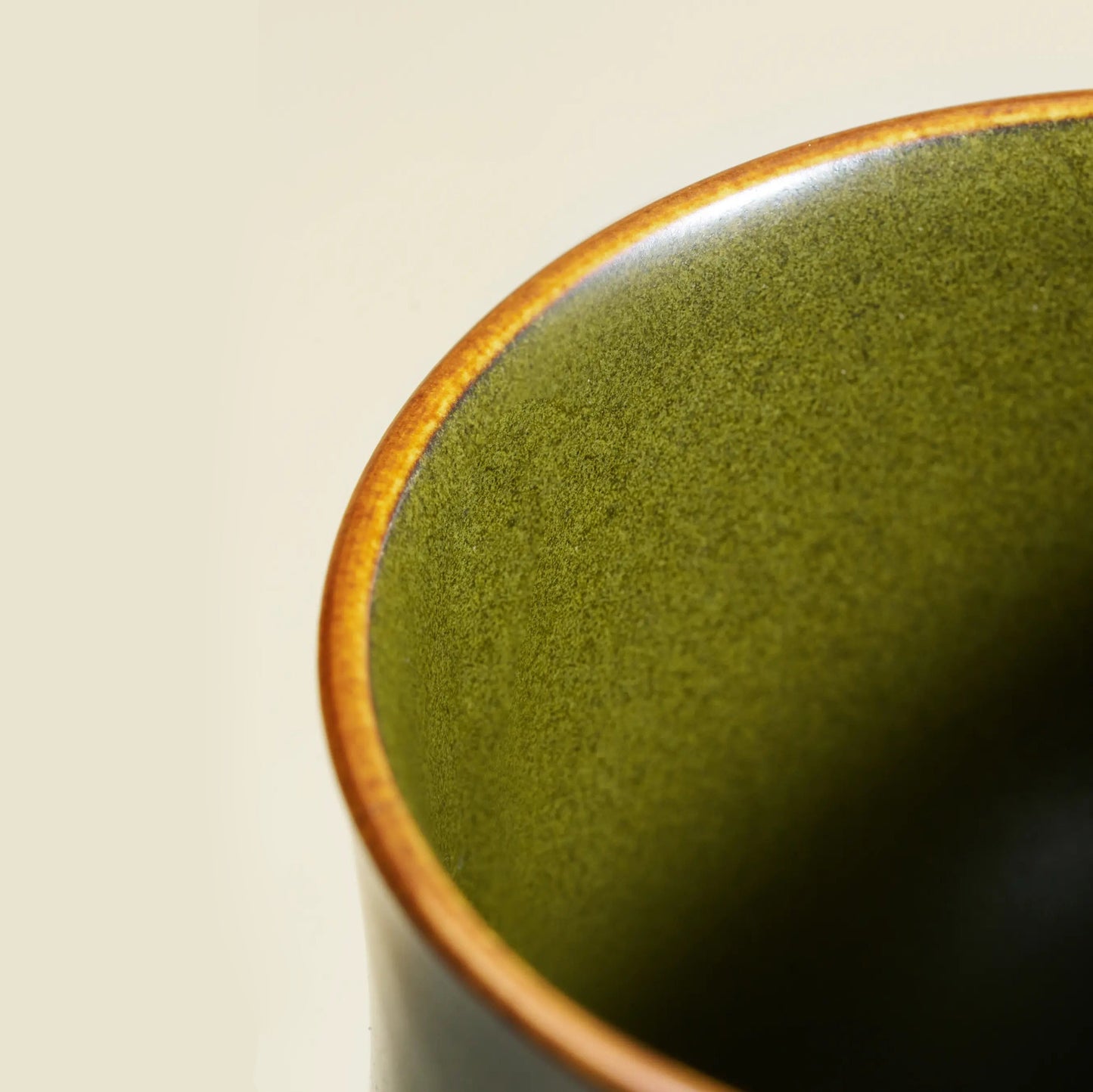 Bamboo Mug – Handcrafted Ceramic with Natural Rock Glaze