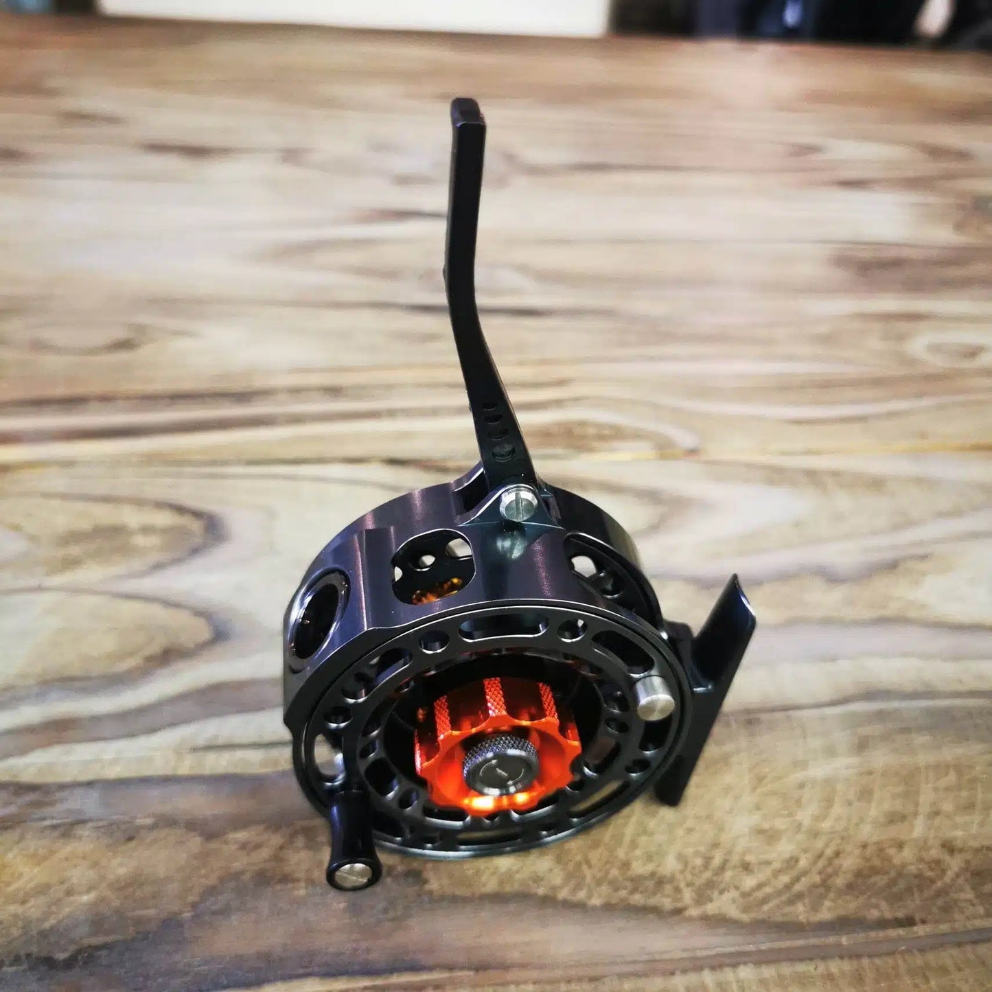 Semi-automatic fishing rod reel